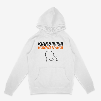 Kiambiriria Ngwaci Nyingi White Hoodie