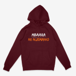 Mbaara Ni Njemano Maroon Hoodie