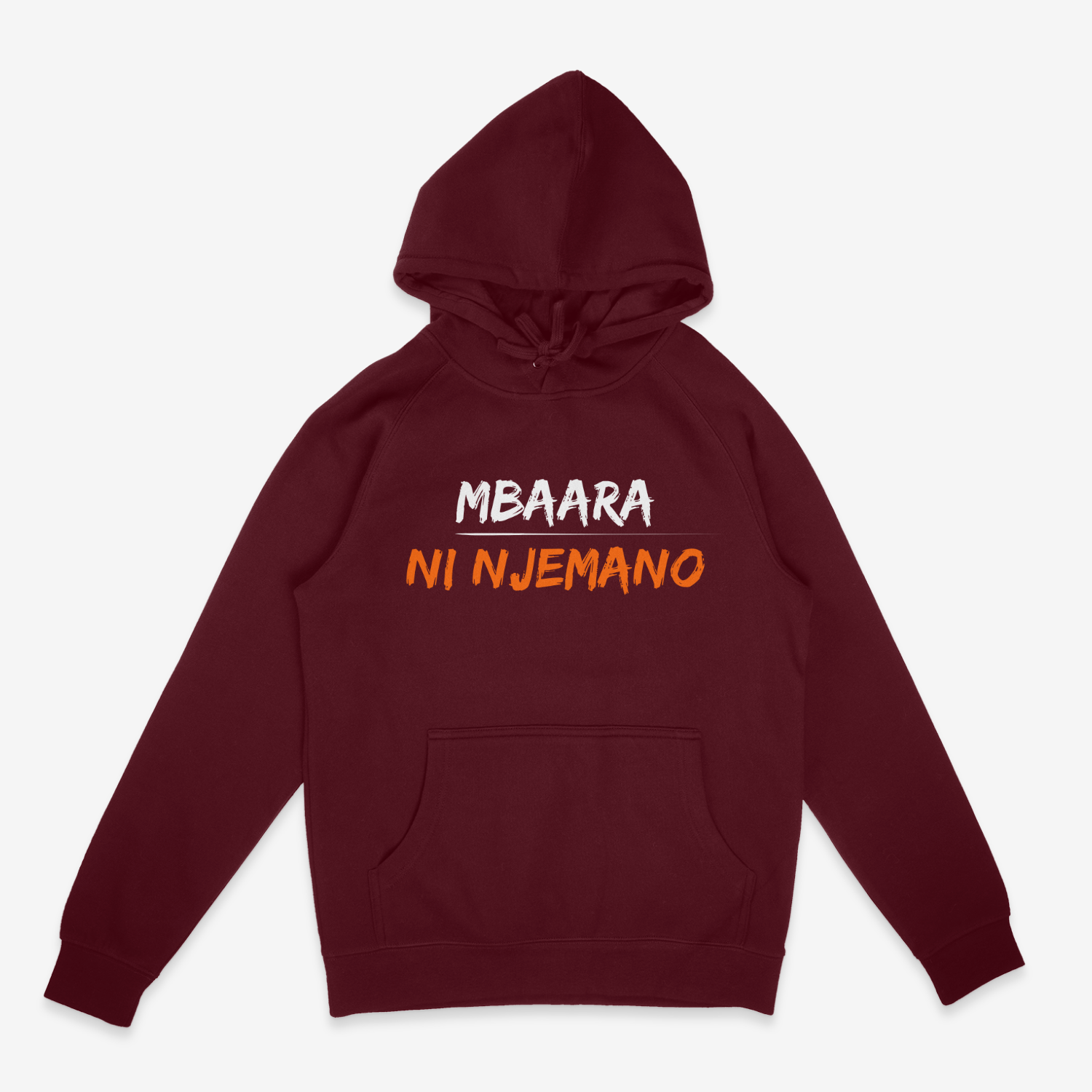 Mbaara Ni Njemano Maroon Hoodie Mbaara Ni Njemano Maroon Hoodie